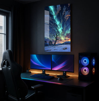 Aurora's Winter Embrace - Showcase Mockup