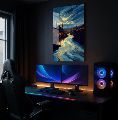 Golden River Dream - Showcase Mockup