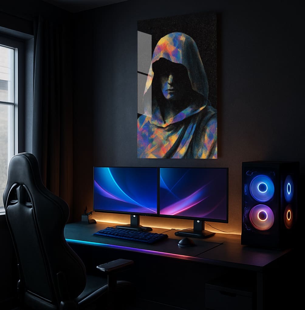 Hooded Enigma Psychedelic - Showcase Mockup