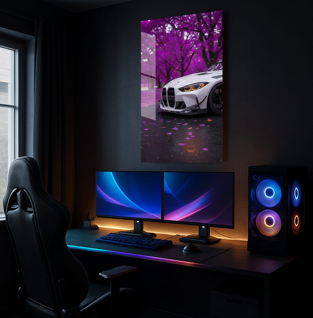 Purple Car Dream - Showcase Mockup