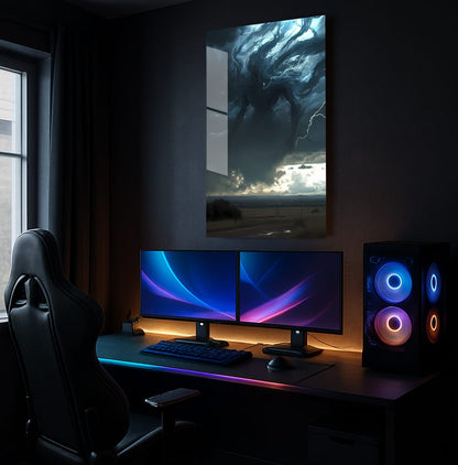 Storms Unleashed Above - Lifestyle Mockup