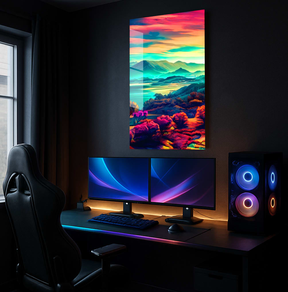 Vibrant Landscape Scene - Lifestyle Mockup