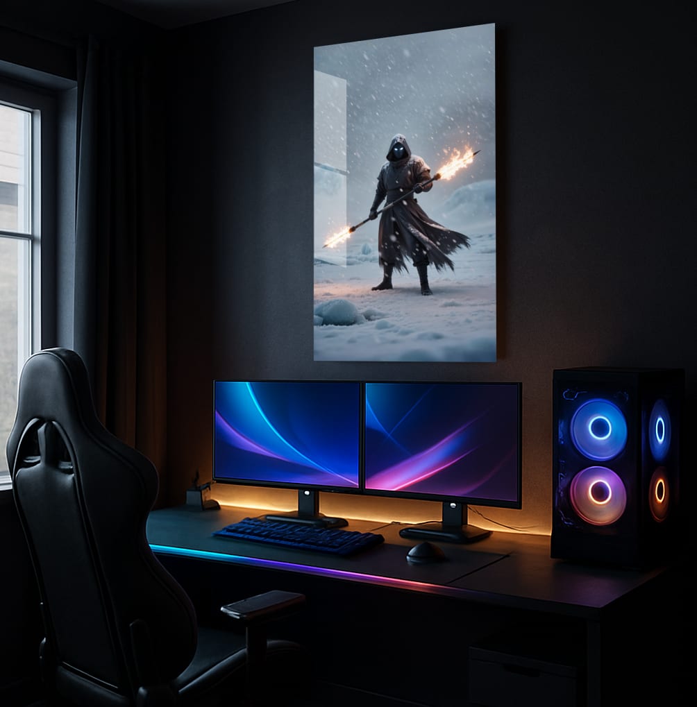 Frozen Flame Warrior - Showcase Mockup