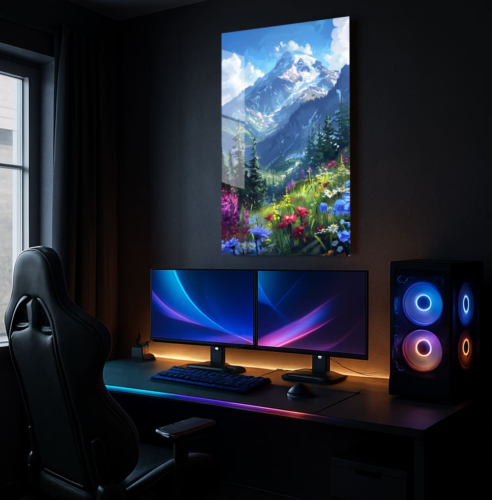 Mountain Floral Bloom - Showcase Mockup