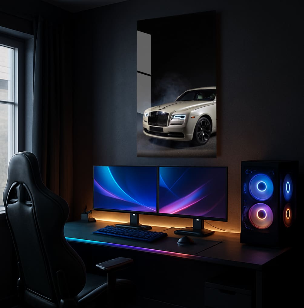 Luxury Car Smoke - Showcase Mockup