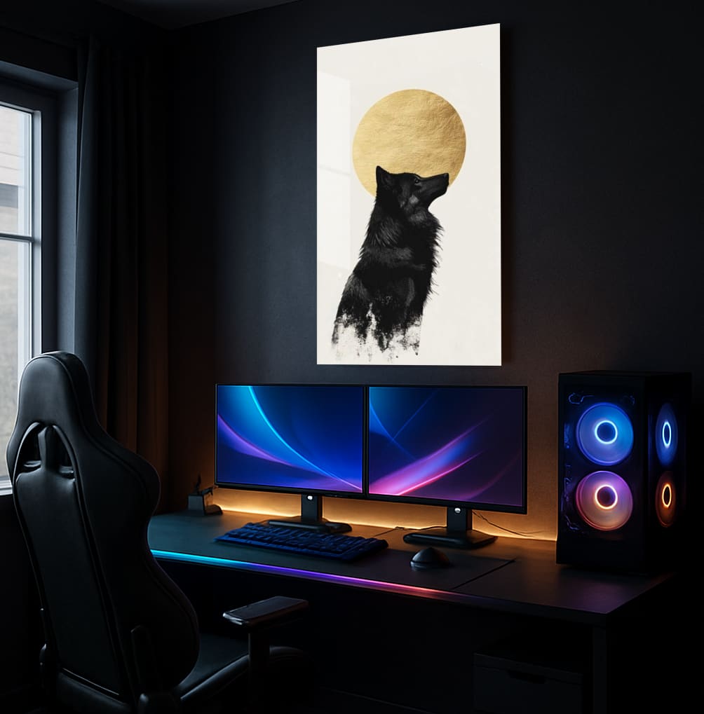 Lunar Canine Majesty - Showcase Mockup