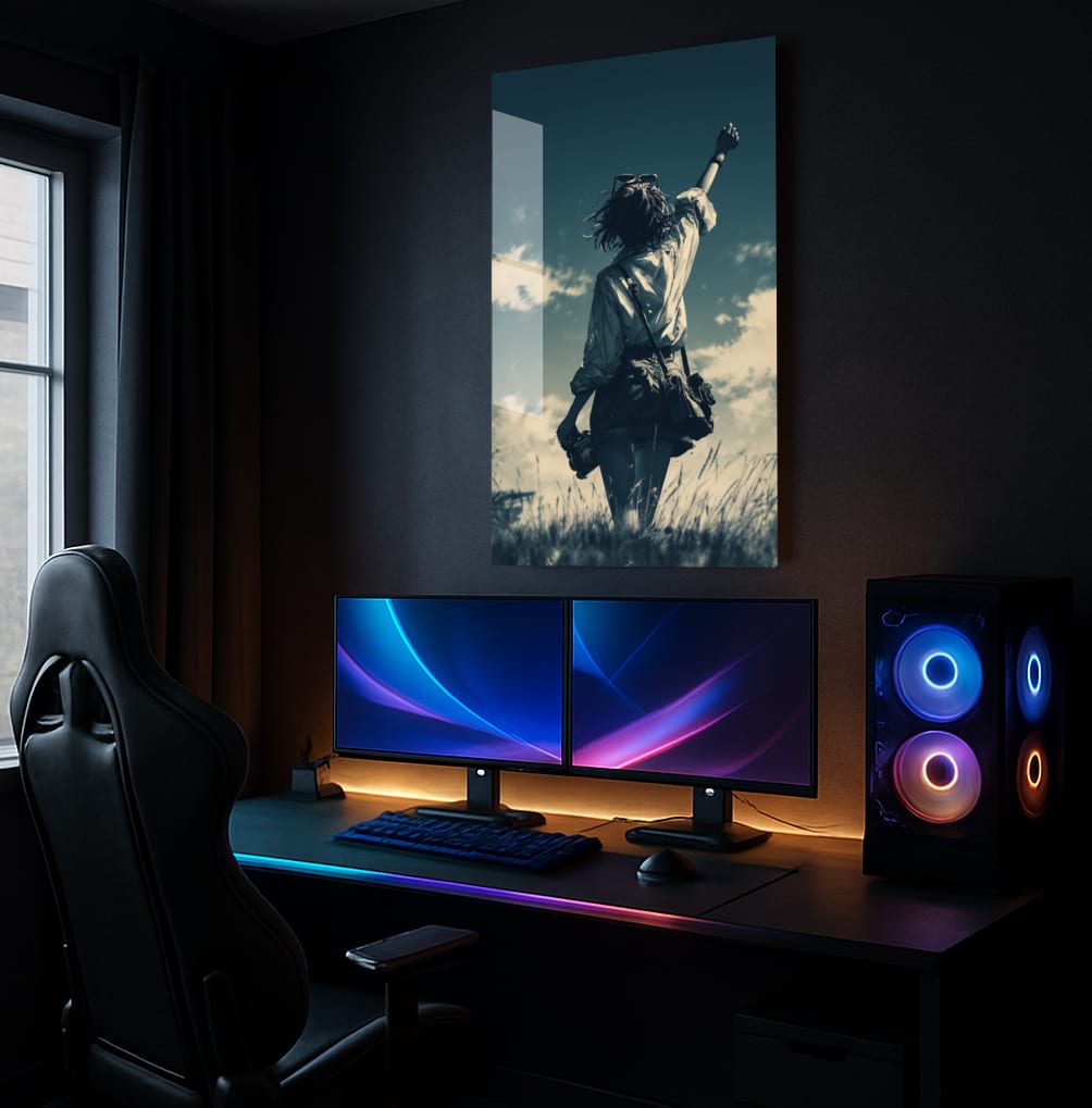 Skyward Wanderer's Gaze - Showcase Mockup