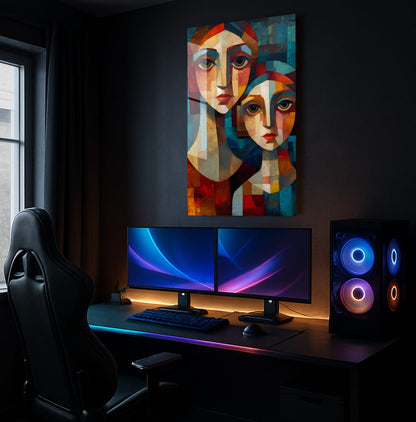 Mother a daughter - Showcase Mockup