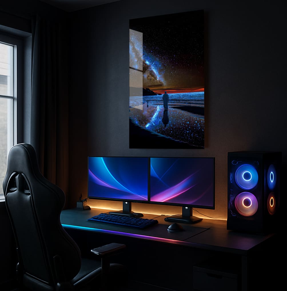 Cosmic Ocean Reflection - Showcase Mockup