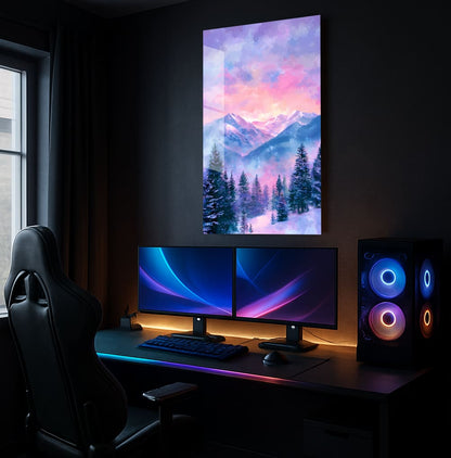 Winter's Watercolor Dreams - Showcase Mockup