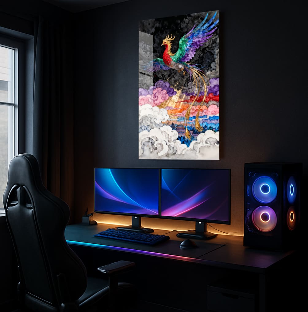 Majestic Bird Ascending - Showcase Mockup