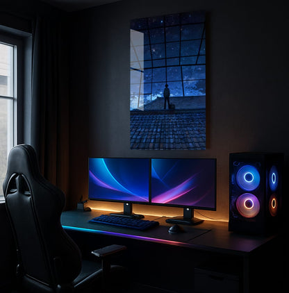 Stargazing Rooftop Dreamer - Showcase Mockup