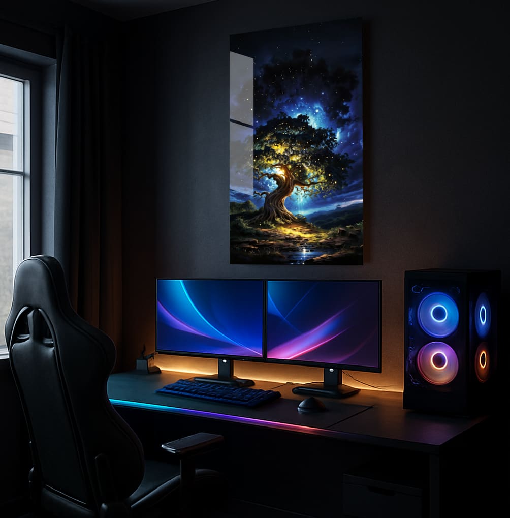 Enchanted Celestial Tree - Lifestyle Mockup