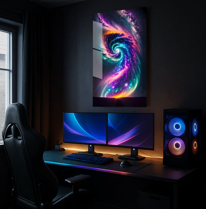 Cosmic Vortex Dreamscape - Lifestyle Mockup