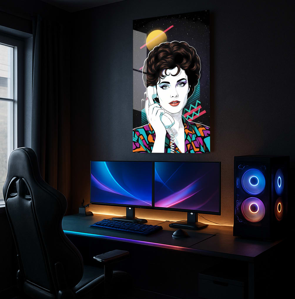 Calling Back the 80s – Patrick Nagel Retro Pop - Lifestyle Mockup