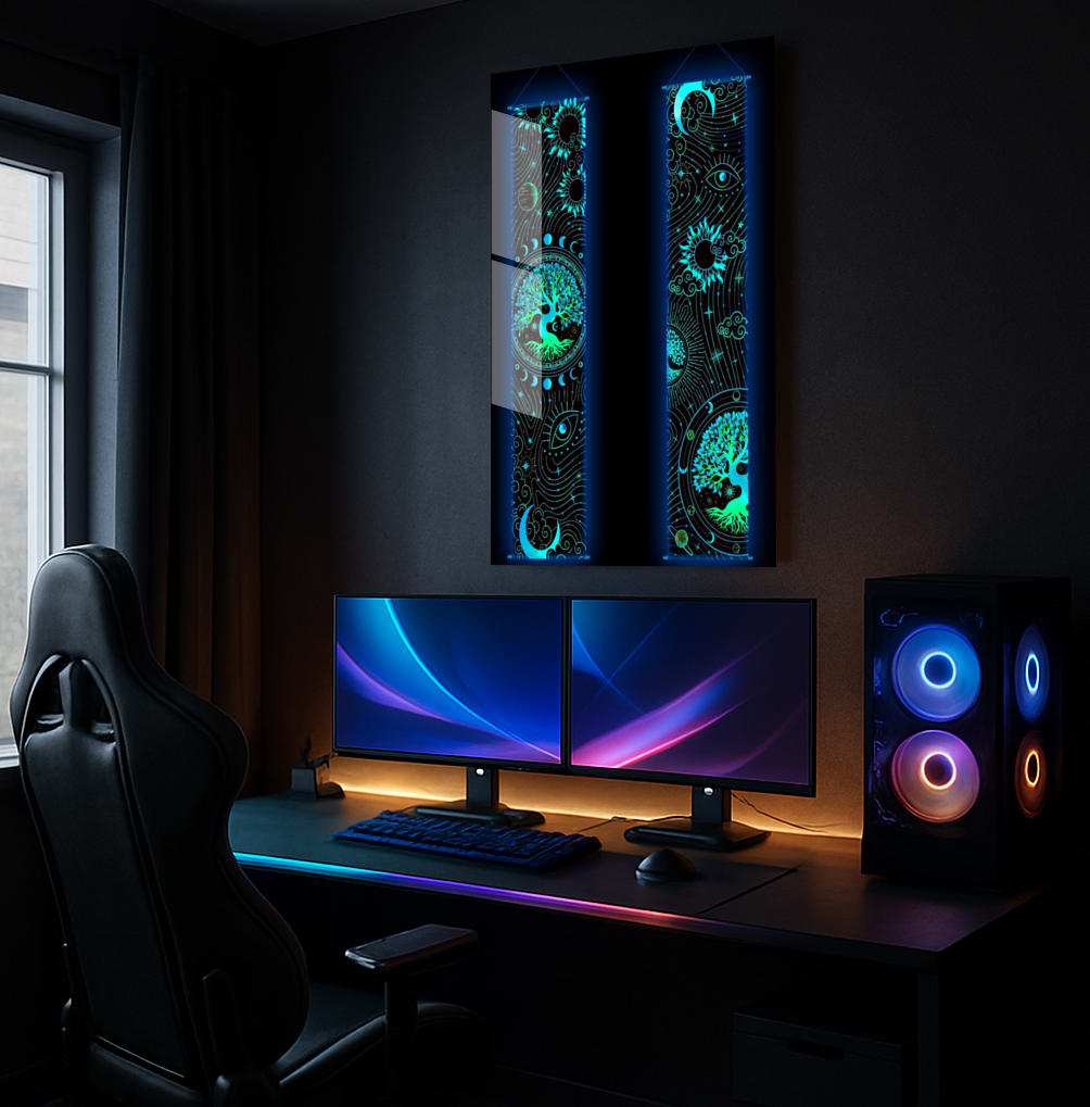 Cosmic Tree Tapestries - Showcase Mockup