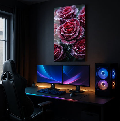 Crimson Dew Delight - Showcase Mockup