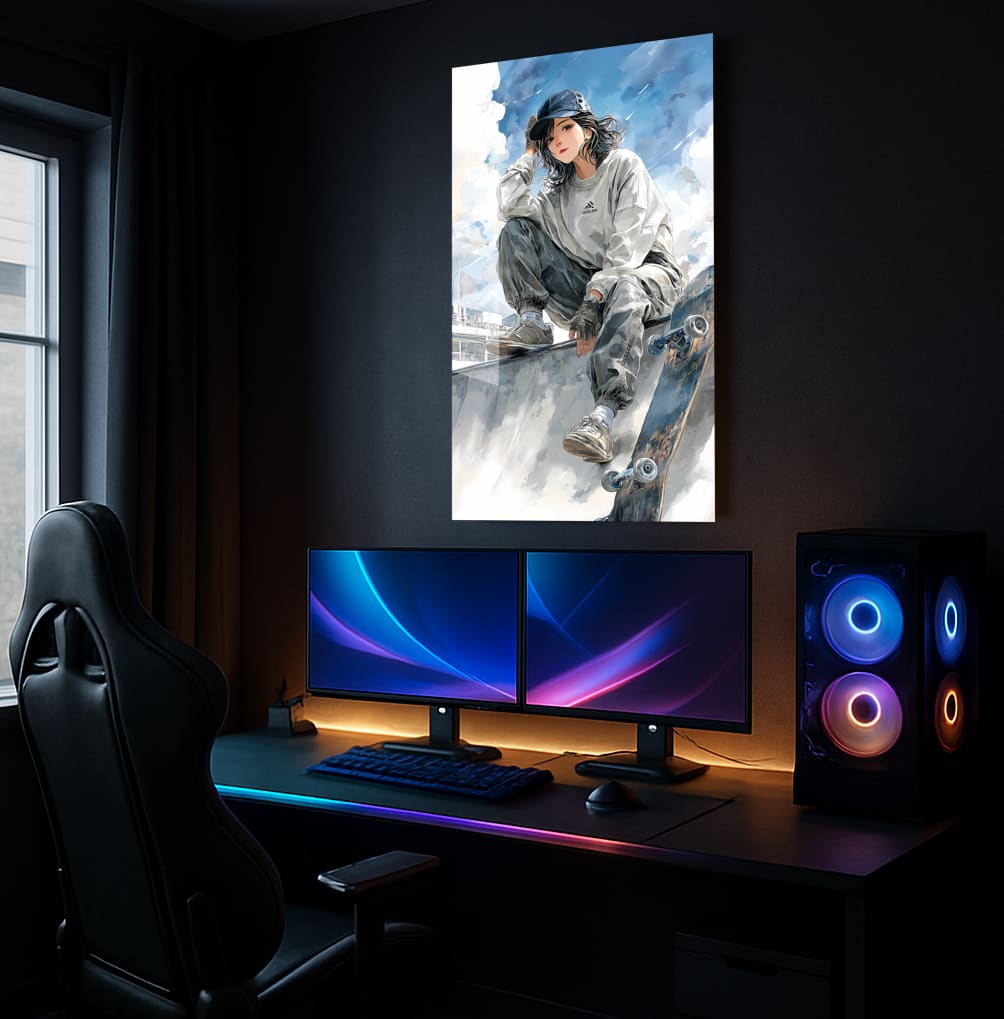 Skateboarding Chill Vibes - Lifestyle Mockup