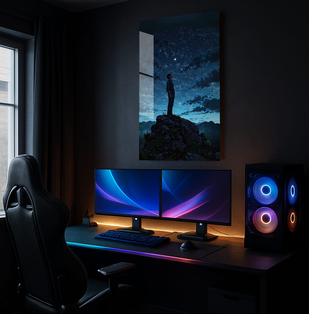 Stargazing Night Solitude - Lifestyle Mockup