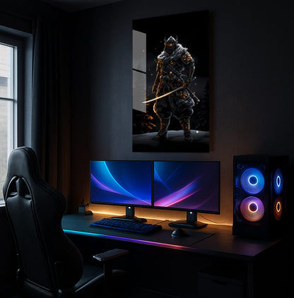 Midnight Samurai Stance - Lifestyle Mockup