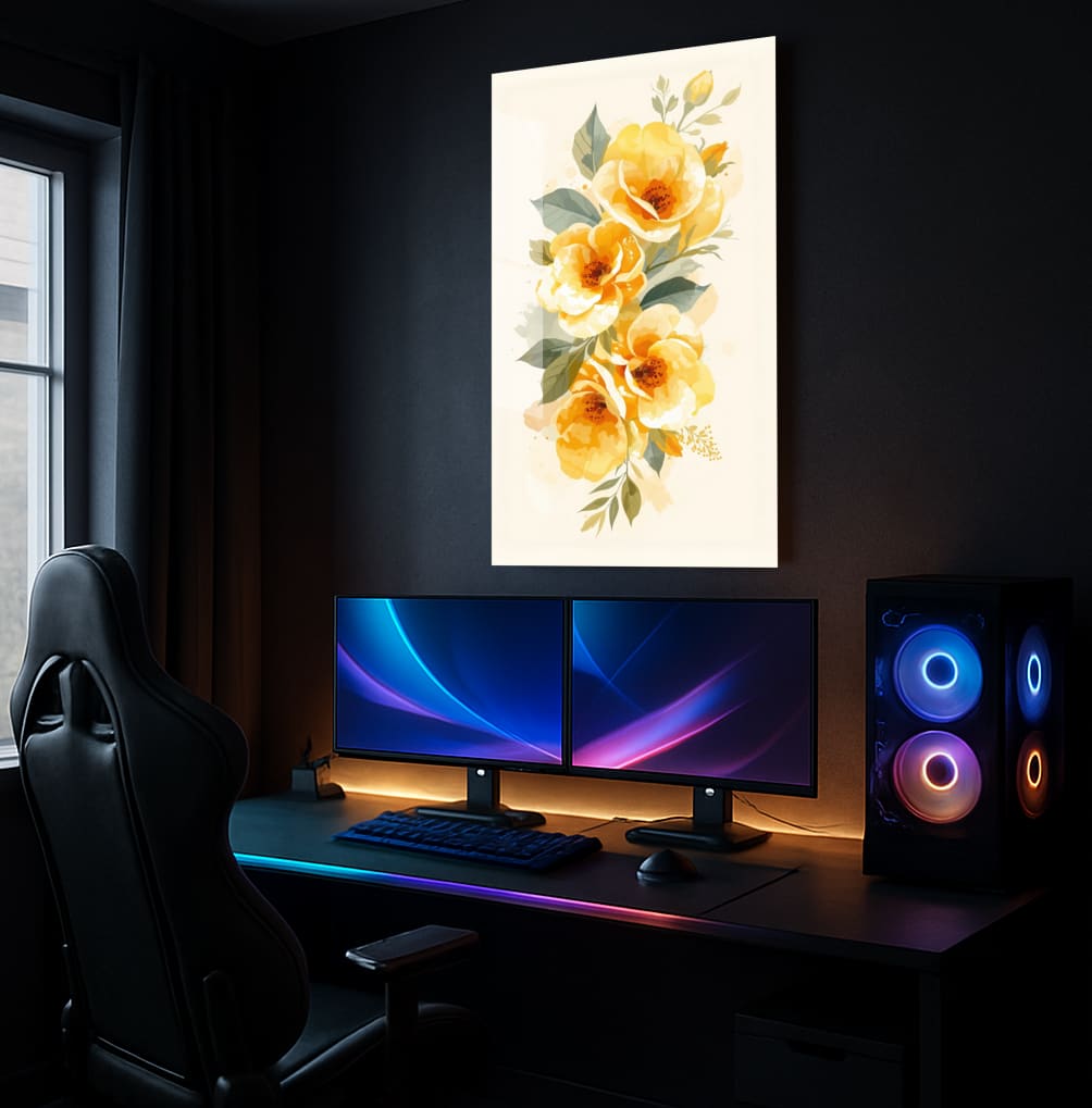 Yellow Rose Delight - Showcase Mockup