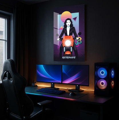 Retrowave Ride Ready - Synthwave Rides 80s Nagel's Stuffz - Lifestyle Mockup