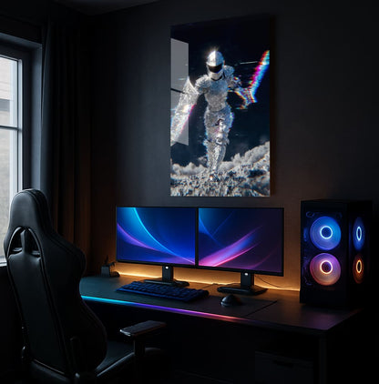 Glitched Knight Ascends - Showcase Mockup