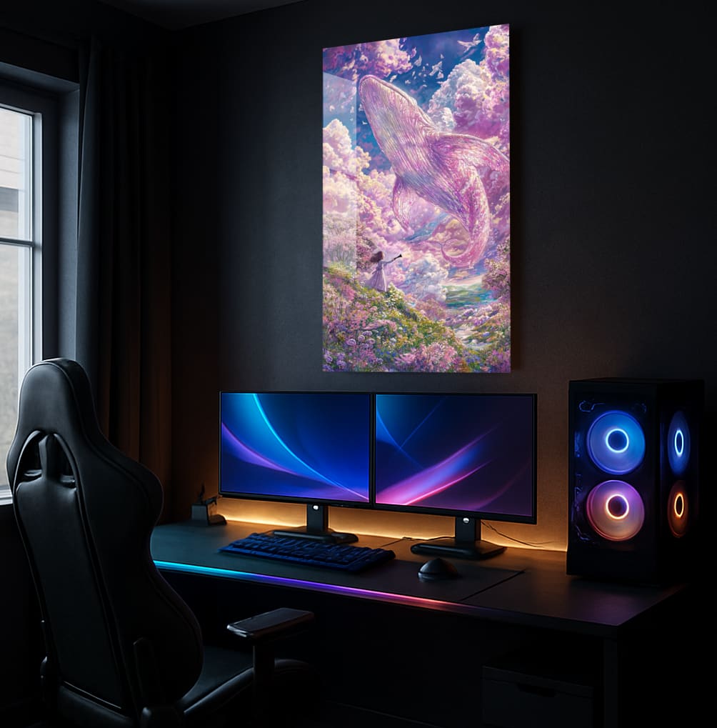 Sky Whale Dream - Showcase Mockup