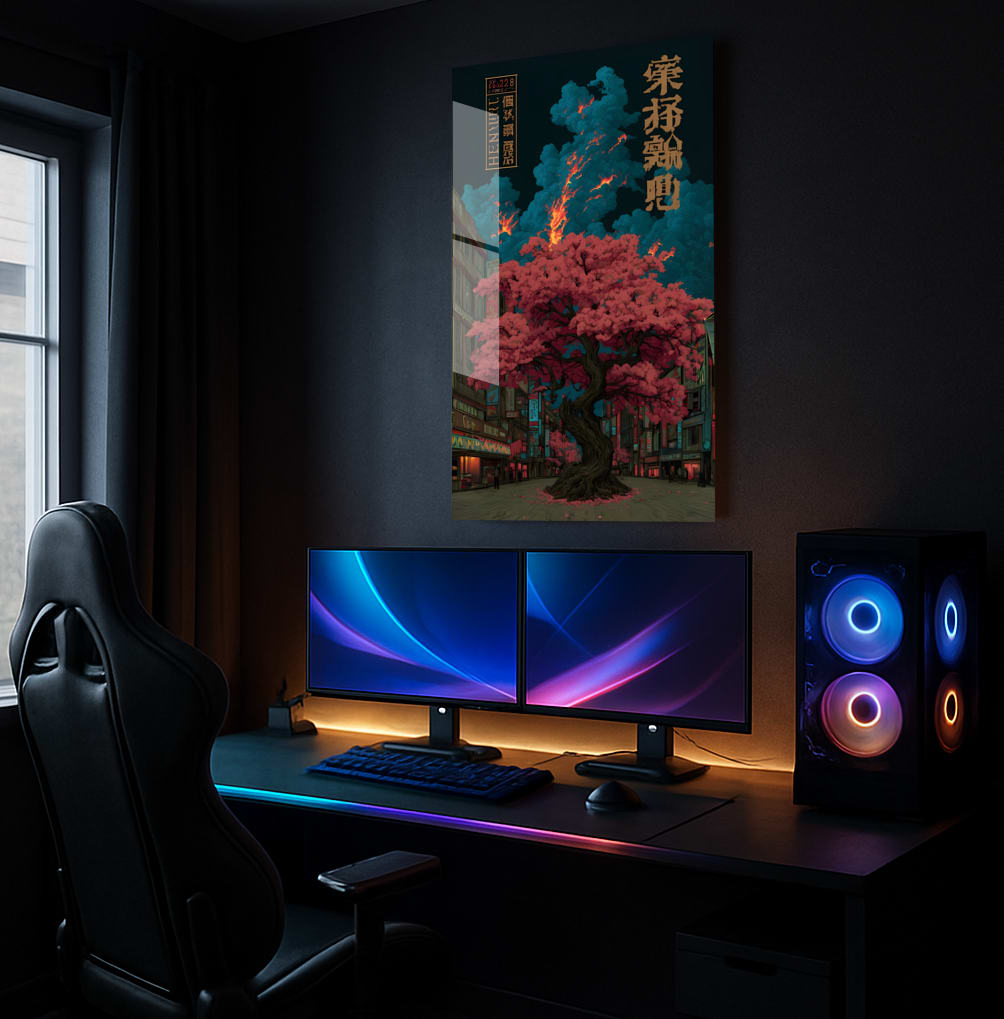 Blooming Amidst Chaos - Lifestyle Mockup