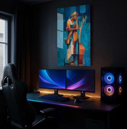 Geometric Harvest Contemplation - Showcase Mockup