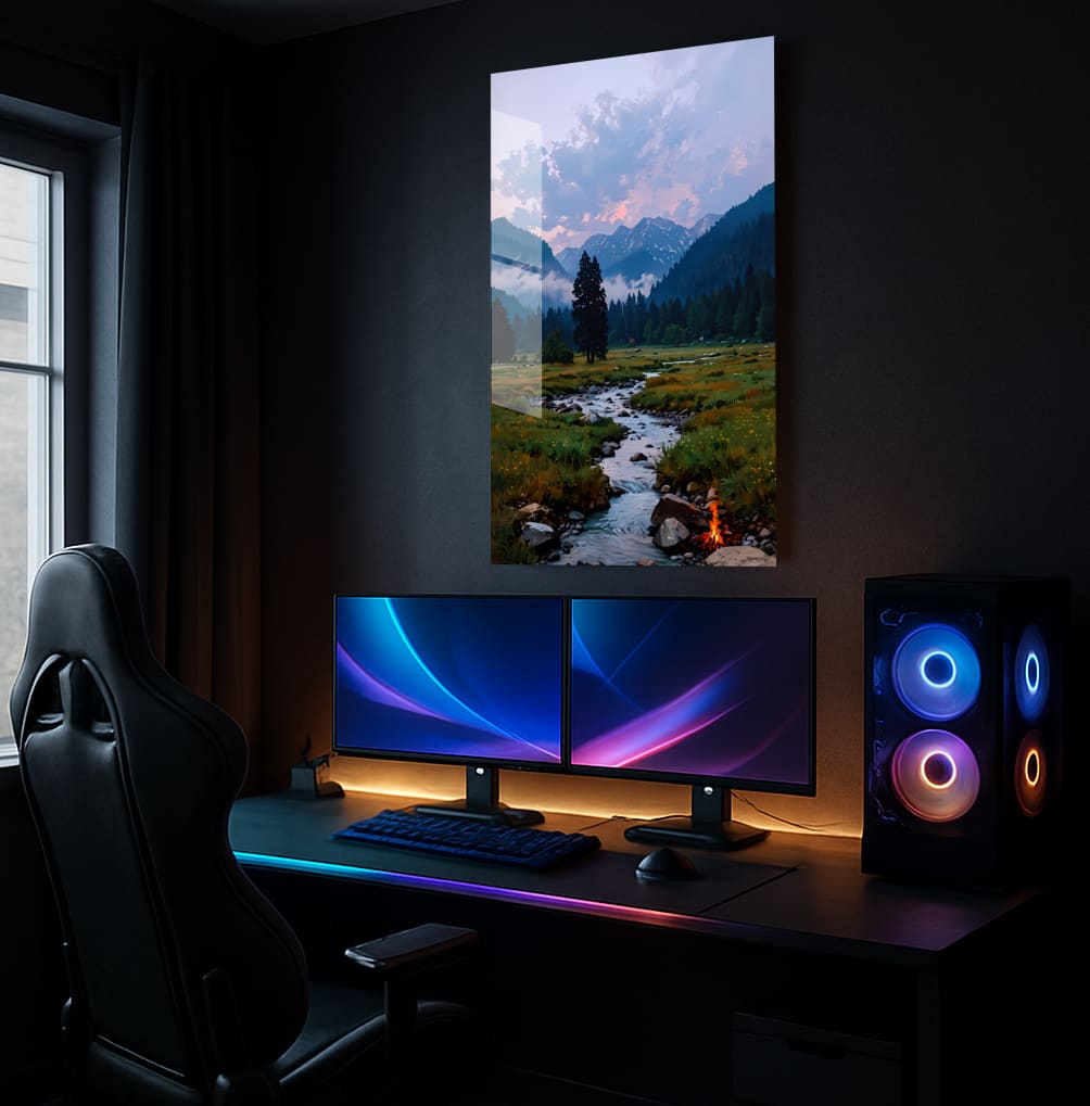 Tranquil Valley Stream - Showcase Mockup