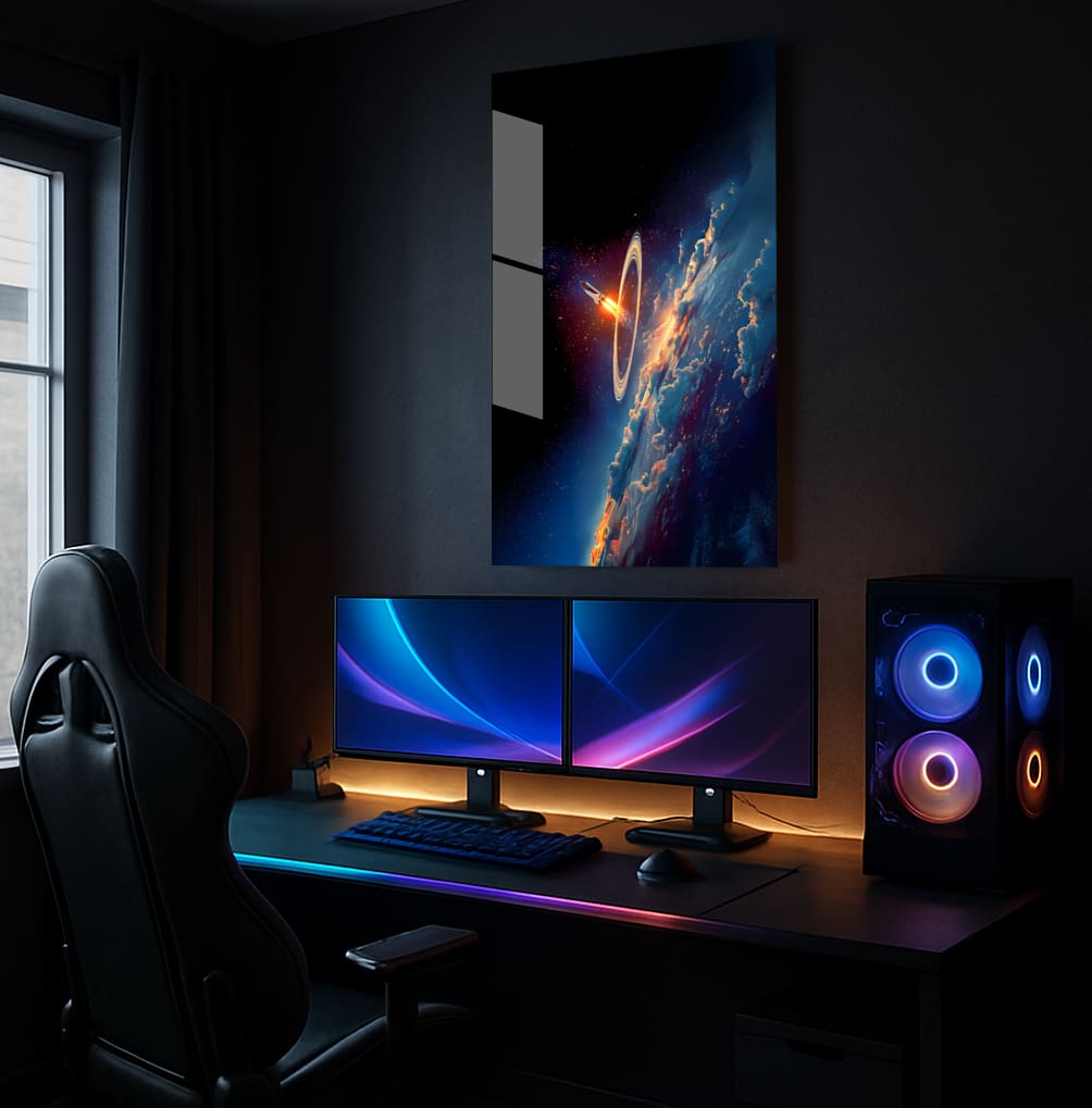 Cosmic Leap Forward - Showcase Mockup