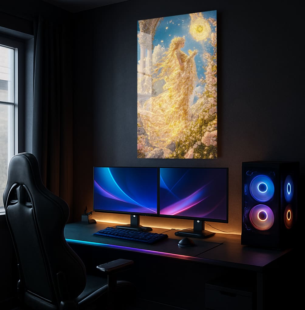 Golden Garden Goddess - Showcase Mockup