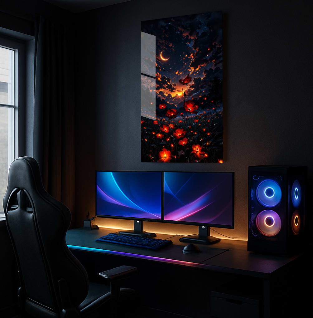 Floral Nightscape Dream - Lifestyle Mockup