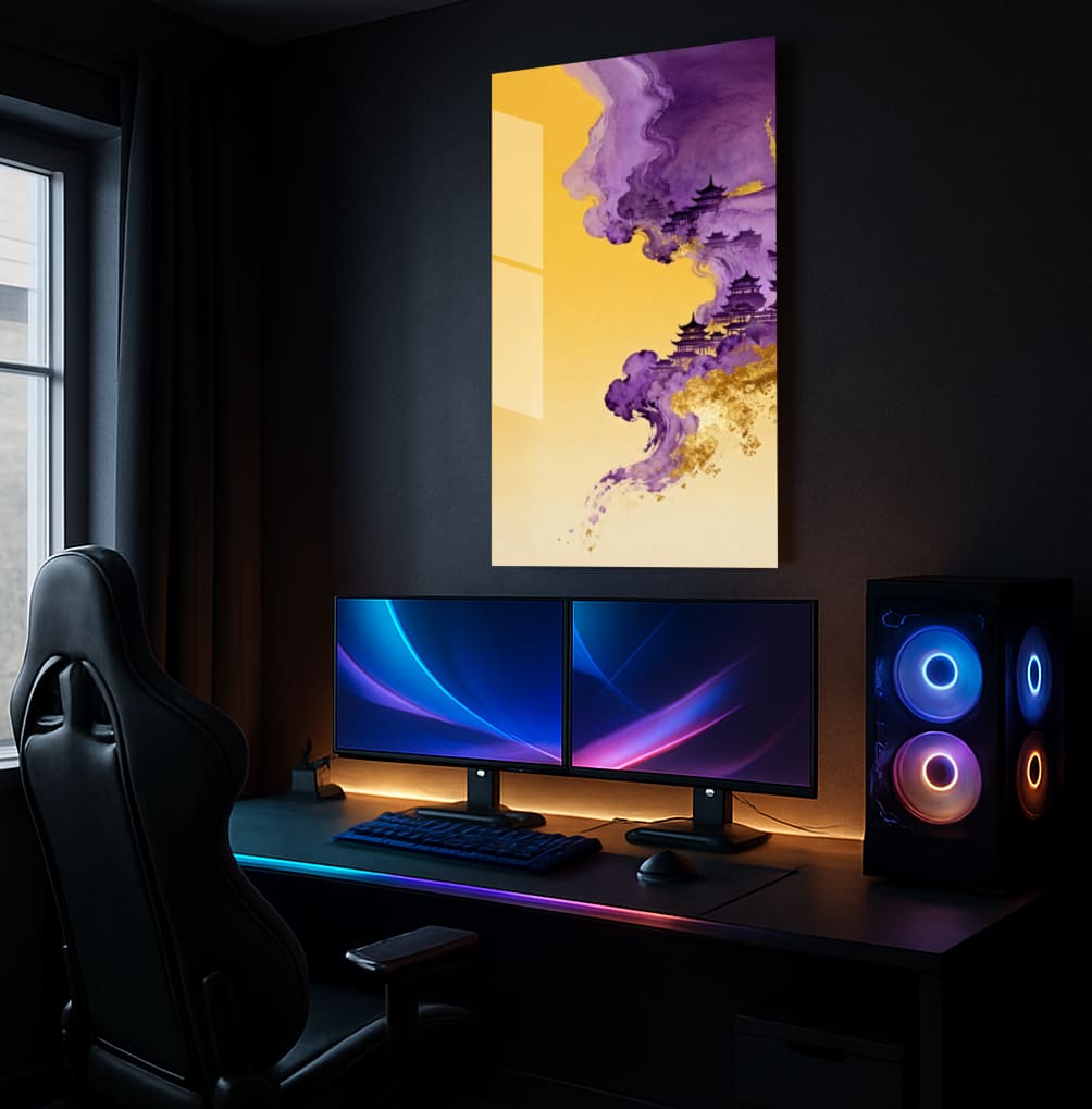 Purple Golden Dynasty - Showcase Mockup