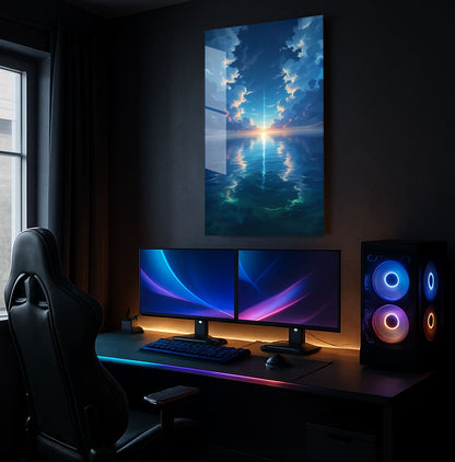 Azure Dreamscape Horizon - Lifestyle Mockup