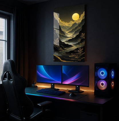 Golden Lunar Valley - Showcase Mockup