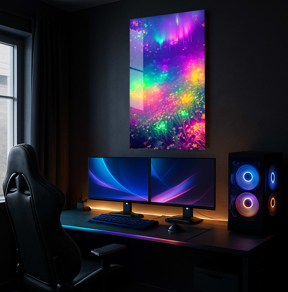 Neon Floral Dream - Lifestyle Mockup