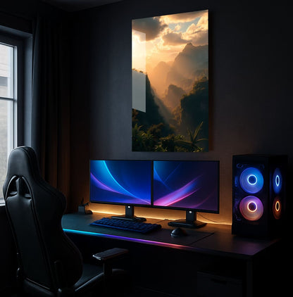 Golden Mountain View - Showcase Mockup