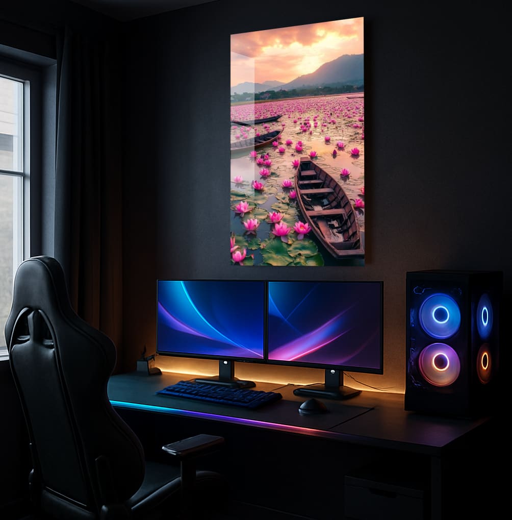 Serene Lotus Lake - Showcase Mockup