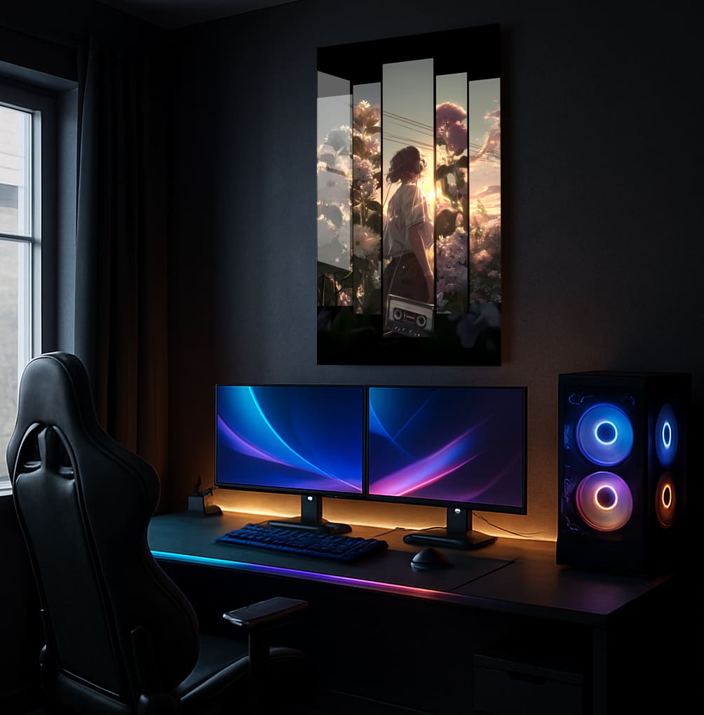Sunset Audio Bliss - Lifestyle Mockup