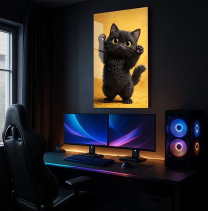 Curious Kitten Posing - Lifestyle Mockup