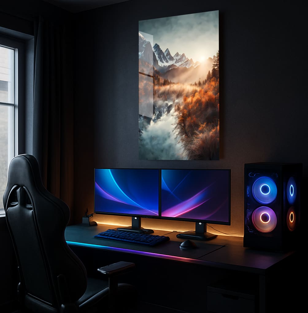 Autumn Mountain Serenity - Showcase Mockup