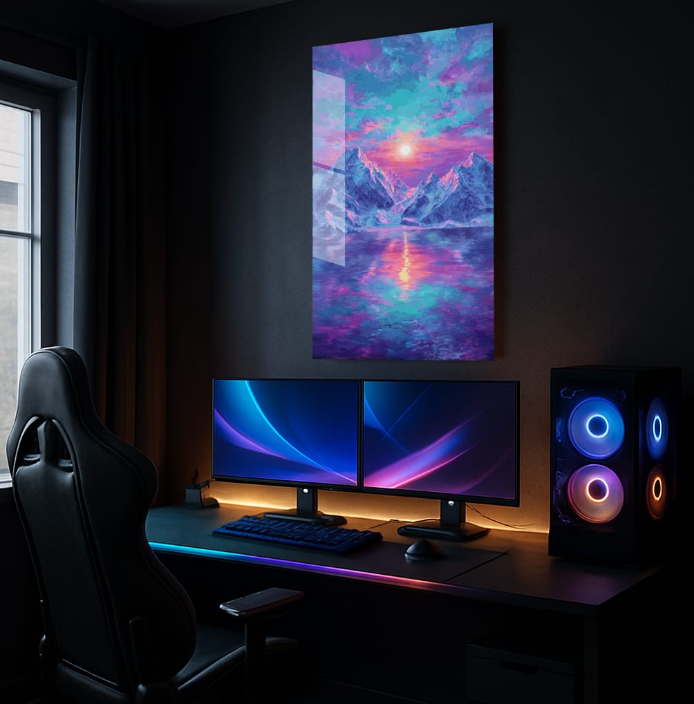 Majestic Mountain Mirage - Showcase Mockup