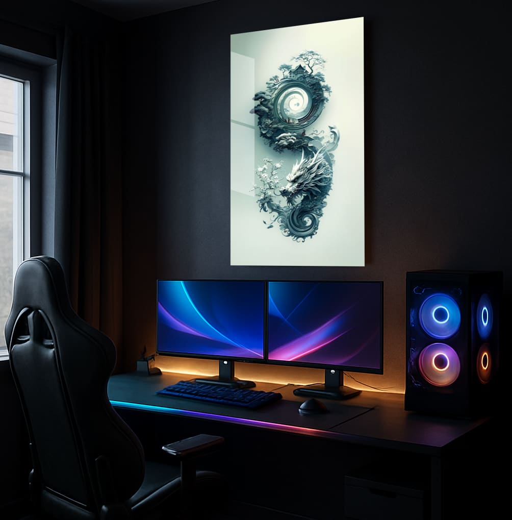 Dragon's Spiral Realm - Showcase Mockup