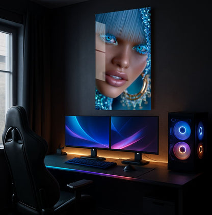 Azure Beauty Gaze - Lifestyle Mockup