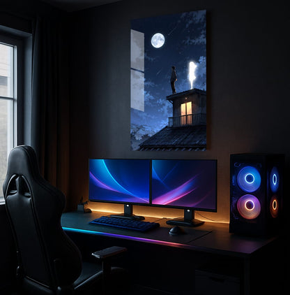 Moonlit Rooftop Serenade - Showcase Mockup