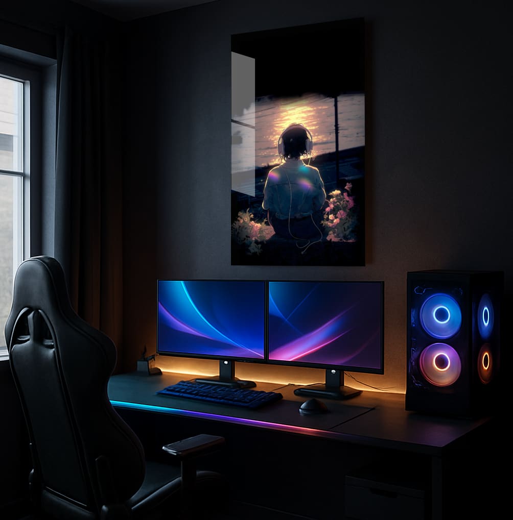 Sunset Serenity Tune - Showcase Mockup