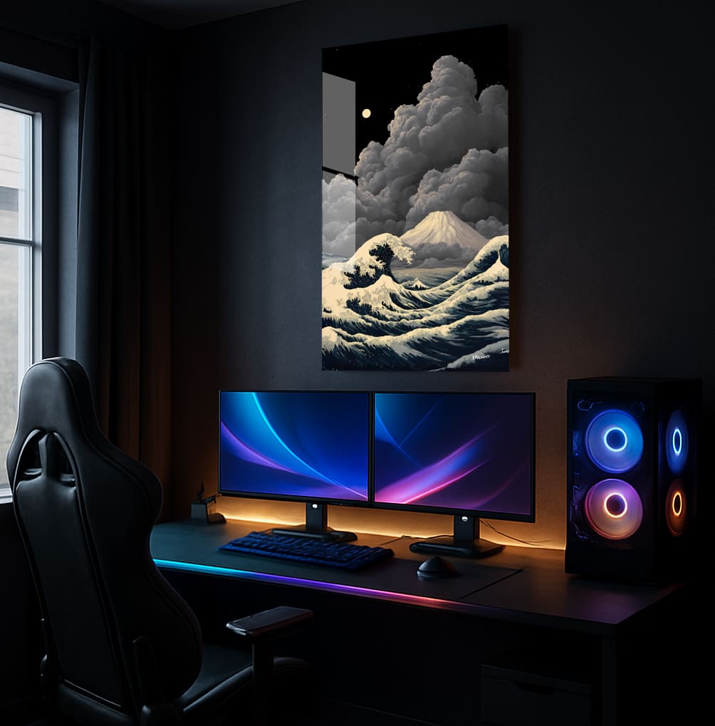 Oceanic Mountain Majesty - Lifestyle Mockup