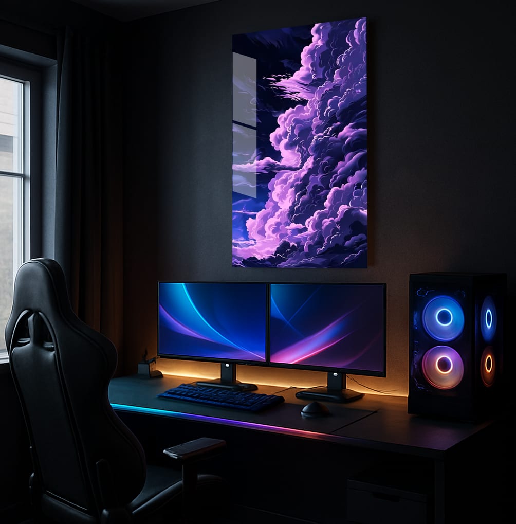 Violet Skies Canvas - Lifestyle Mockup
